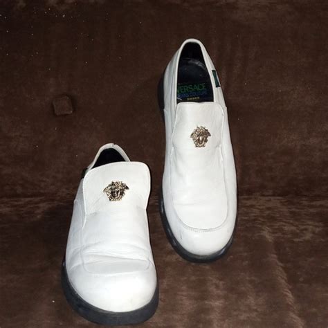 white pedesral white hose colum johnny versace|gianni versace.